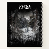 Donker bos | Bosbomen Snowy Notitieboek (Achterkant)