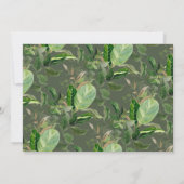 Donker bos groen tropisch thema elke leeftijd verj kaart (Achterkant)