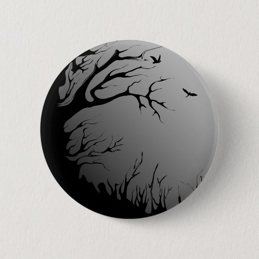 donker bos ronde button 5,7 cm (Voorkant)