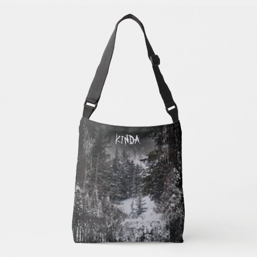 Donker bos | Snowy Forest Canvas tas (Voorkant)