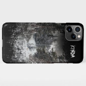 Donker bos | Snowy Forest Phone Case iPhone Hoesje (Achterkant horizontaal)