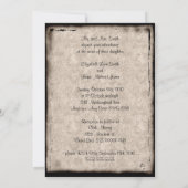 donker Castle Gothic Wedding Save The Date (Achterkant)