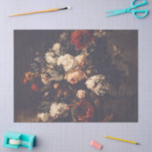 Donker Dramatische Moody Herfst Bloemen Huwelijksc Tissuepapier (Craft)