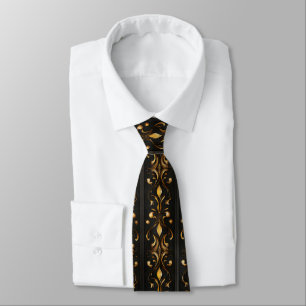 Donker elegant patroon stropdas