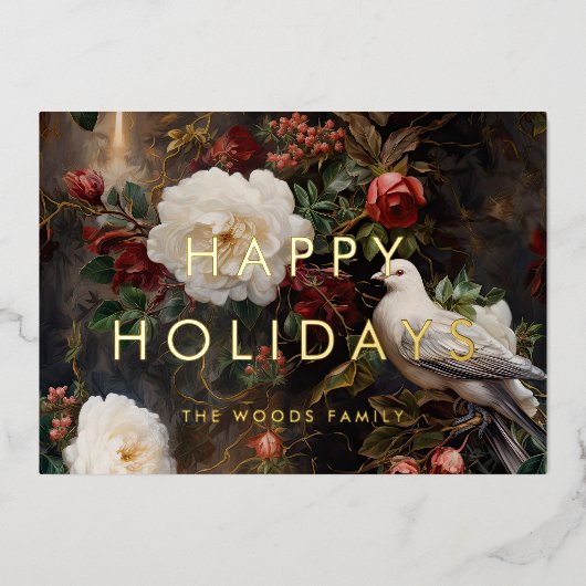 Donker Elegant  Prettige feestdagen Minimalistisch (Voorkant)