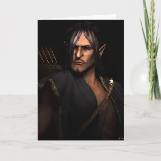 Donker Elf Feestdagen Kaart (Voorkant)