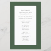 Donker Emerald Green Edelsteen Trouwprogramma's (Achterkant)