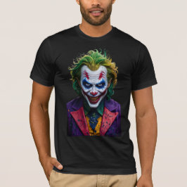 Donker en boeiend Joker Portret T-Shirt Ontwerp