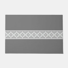 Donker en lichtgrijs deurmat