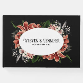 Donker en Moody bruiloft gastenboek