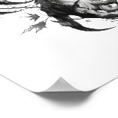 Donker en Spooky Eng Dier Monster Tekening Poste Poster (Hoek)