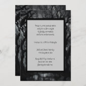 Donker en Spooky Haunted Forest Halloween Kaart (Voorkant / Achterkant)