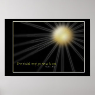 Donker genoeg poster