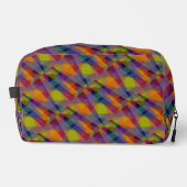 Donker geometrisch - Dopp Kit Toilettasje (Voorkant)