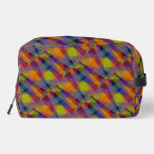 Donker geometrisch - Dopp Kit Toilettasje (Achterkant)