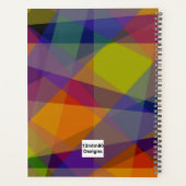 Donker geometrisch - Planner (Achterkant)