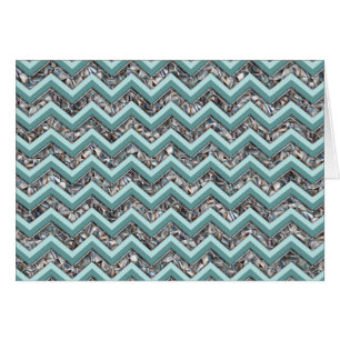 Donker gesneden glas en Blauwgroen zigzag