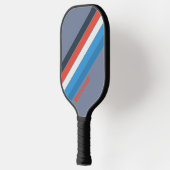 Donker Gestreept met Naam Pickleball Paddle (Links)
