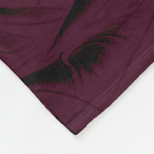 Donker Gotisch Bos Fairy Bloemen Rozen Bourgondië Fleece Deken (Hoek)