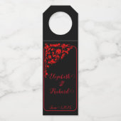 Donker Gotische bruiloft Flessenhanger (Achterkant)