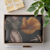 Donker gotische Halloween schedel decoupage papier (Geschenk)