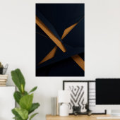 Donker Goud Luxe Poster (Thuiskantoor)