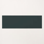 Donker Groen-Cream Yoga Pose met Aangepaste Naam Yogamat (Achterkant (horizontaal))