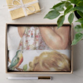 donker kind met vogel tissuepapier (Geschenk)