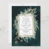 Donker krans met rustiek groen kaart (Voorkant)