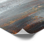 Donker Landschap Abstract Acryl op Canvas Poster (Hoek)