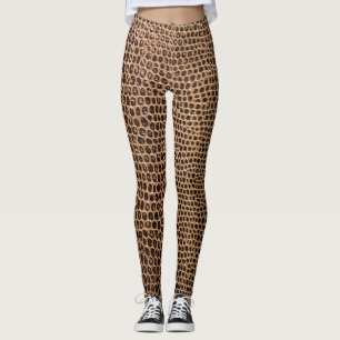 Donker leer: Elegante eenvoudige achtergrond Leggings