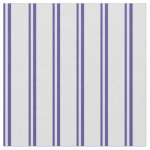 Donker leisteen blauw & lavendel gekleurde strepen stof