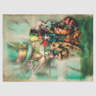 Donker Mad Hatter Decoupage papier