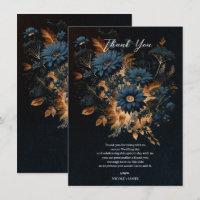 Donker marineblauw en goud rustieke glamour boho b
