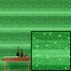 Donker Mid Licht Groene Strepen met Sparkle Stars Behang