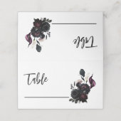 Donker Moody Romantisch Bloemen Bruiloft Tafel Zit (Buitenkant ongevouwen)