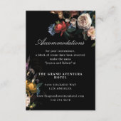 Donker Moody Romantisch Bloemen Schilderen Accommo Informatiekaartje (Voorkant)