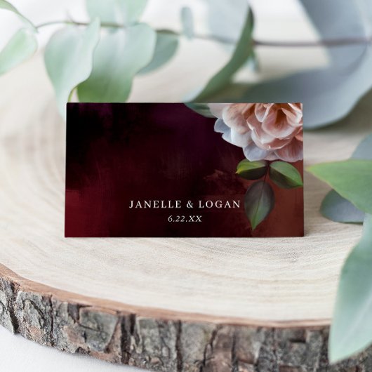 Donker + Moody rustieke bloemenbruiloft plaats kaa