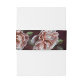 Donker + Moody rustieke bloemenbruiloft uitnodigin Uitnodigingen Wikkel (Achterkant Voorbeeld)