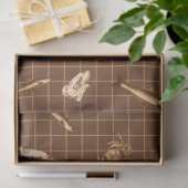 Donker nautisch serie ontwerp 3 tissuepapier (Geschenk)