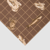 Donker nautisch serie ontwerp 3 tissuepapier (Detail)