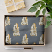 Donker nautisch serie ontwerp 9 tissuepapier (Geschenk)