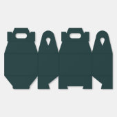 Donker Oerwoud Groen Solid Plain Bedankdoosjes (Ongevouwen)