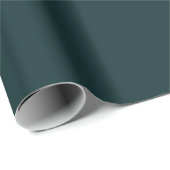 Donker Oerwoud Groen Solid Plain Cadeaupapier (Rol Hoek)