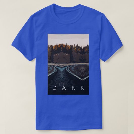 Donker op de spoorweg t-shirt (Design voorkant)