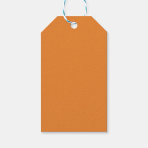 Donker oranje cadeau Label Cadeaulabel