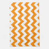Donker Oranje Zigzag Theedoek (Verticaal)