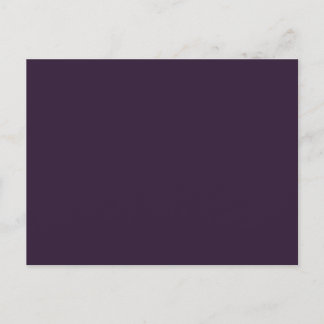 Donker Paarse effen kleur Briefkaart