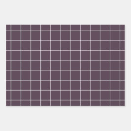Donker paarse esthetische achtergrond rasterpatroo inpakpapier vel