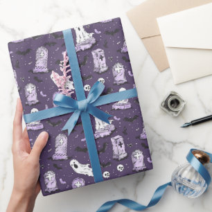 Donker Paarse Gotische Charme Cadeaupapier